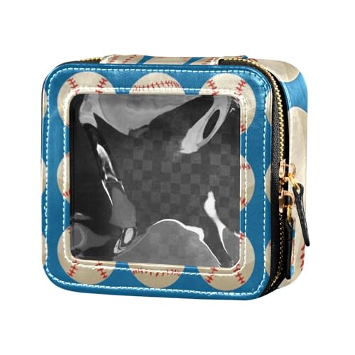 Make-up-Tasche für Geldbörse, Nagellack-Organizer, Kosmetik-Organizer, für Reisen, Weiß von Amooorous