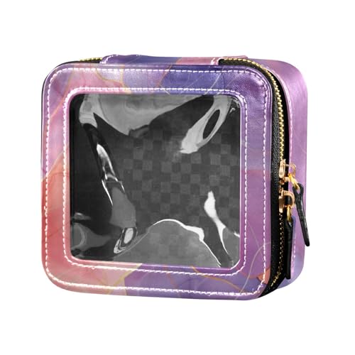 Make-up-Tasche mit Marmormaserung, wasserdicht, transparent, Reise-Kulturbeutel, Make-up-Organizer für Reisen von Amooorous
