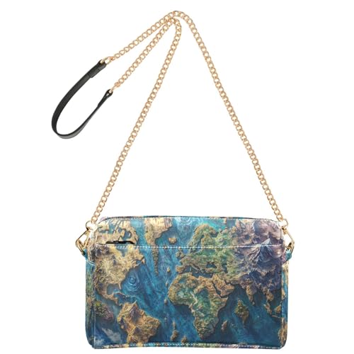 Mao Art Worldwide Fashion Kleine Umhängetasche für Damen, veganes Leder, Umhängetasche, wasserdicht, Schultertasche von Amooorous