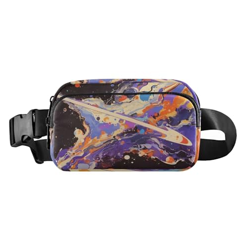 Mars Impact niedliche Bauchtasche für Damen und Herren, wasserdicht, Crossbody-Tasche mit verstellbarem Gurt, für Radfahren, Wandern, Fitnessstudio, Mars Impact, 1 size von Amooorous