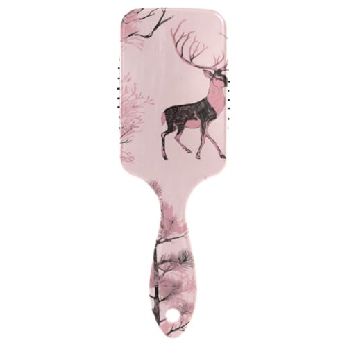 Merry Christmas Antistatische Haarbürste mit Rentierbaum, Massagebürste für dickes Haar mit ergonomischem Griff, Cepillo Anti-Frizz para cabello Merry Christmas Antistatische Haarbürste mit Rentierbaum, Massagebürste für dickes Haar mit ergonomischem Griff, Cepillo Anti-Frizz para cabello von Amooorous