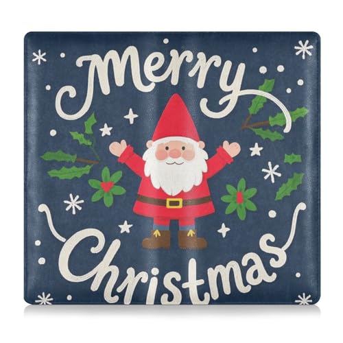 Merry Christmas Cartoon Zwerge Leder Toursuit Auto Zulassung und Versicherung Kartenhalter Auto LKW Comparment Zubehör Tasche für Karten, wesentliche Dokumente, Führerschein Fahrzeug von Amooorous