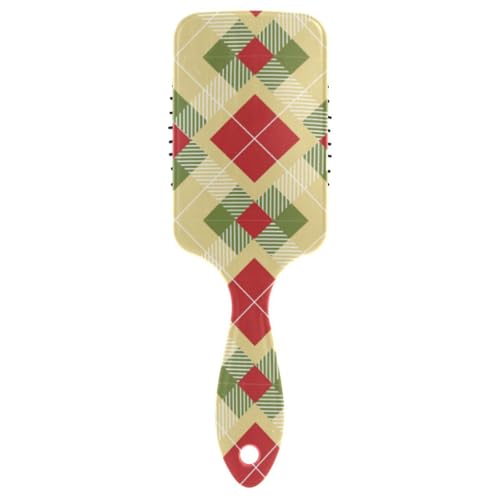 Merry Christmas Color Plaids Antistatisches Haarmassagegerät, Kopfhautmassage für Haarwachstum, mit ergonomischem Griff, Cepillo para cabello de mujer Merry Christmas Color Plaids Antistatisches Haarmassagegerät, Kopfhautmassage für Haarwachstum, mit ergonomischem Griff, Cepillo para cabello de mujer von Amooorous