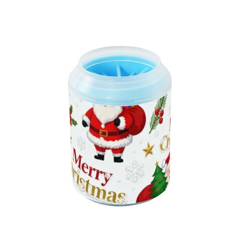 Merry Christmas Weihnachtsmann Wiederverwendbarer Haustier-Fußreiniger mit Silikonbürste, weiche Füße, Pflegezubehör für Katzen und Hunde, Regalo Para Perros Merry Christmas Weihnachtsmann Wiederverwendbarer Haustier-Fußreiniger mit Silikonbürste, weiche Füße, Pflegezubehör für Katzen und Hunde, Regalo Para Perros von Amooorous