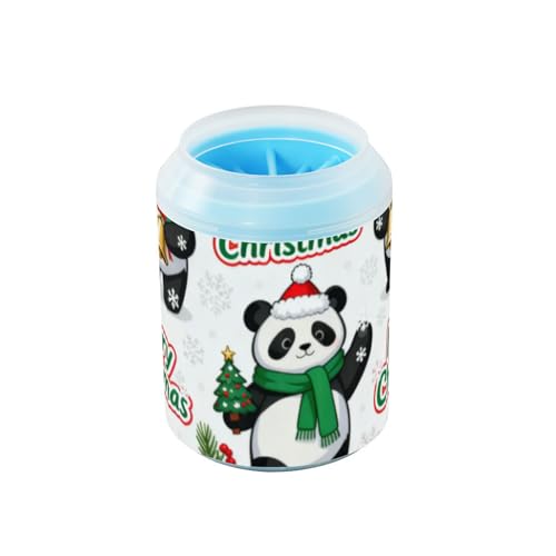Merry Christmas White Cute Panda Reusable Dog Paw Cleaner with Silicone Brush Soft Feet Cleaning Machine for Small & Medium Dogs para perros Merry Christmas White Cute Panda Reusable Dog Paw Cleaner with Silicone Brush Soft Feet Cleaning Machine for Small & Medium Dogs para perros von Amooorous