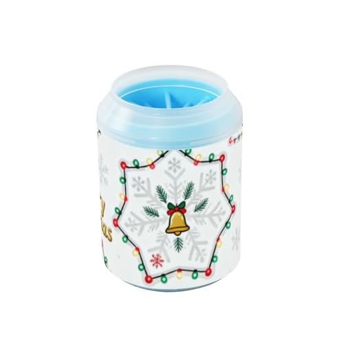Merry Christmas White Snowflakes Reusable Pet Paw Cleaner Cup with Soft Silicone Brush Feet Cleaning Machine for Small Medium Large Breed Dogs/Cats cepillos para perros Merry Christmas White Snowflakes Reusable Pet Paw Cleaner Cup with Soft Silicone Brush Feet Cleaning Machine for Small Medium Large Breed Dogs/Cats cepillos para perros von Amooorous