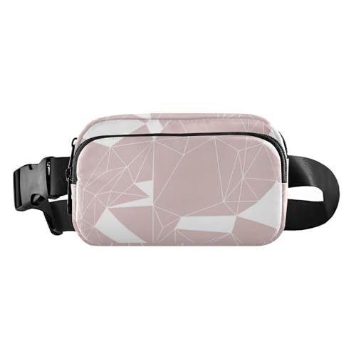 Modische Umhängetasche aus Pfirsichglas, Hüfttasche für Herren und Damen, große Kapazität, mit verstellbarem Gurt, für Reisen, Einkaufen, Laufen, Pfirsichglas, 1 size von Amooorous