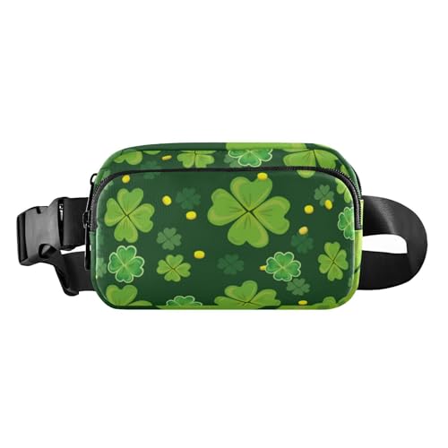 Modische Umhängetasche für Damen und Herren, Motiv: Frühling St. Day Luck und Kleeblatt, wasserabweisend, mit verstellbarem Gurt, für Reisen, Laufen, Wandern, Frühlings-St.-Day-Glücks- und von Amooorous
