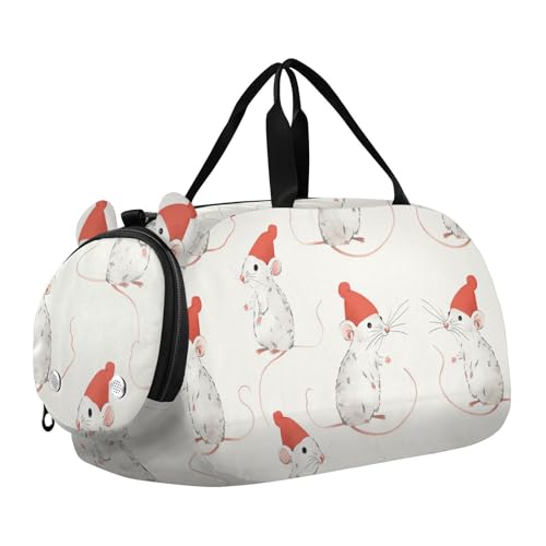 Multi-Funny Mäuse Kinder-Reisetasche mit Schuhfach, großes Fassungsvermögen, Wochenend-Reisetasche für Reisen, Sport, Fitness und Workout Multi-Funny Mäuse Kinder-Reisetasche mit Schuhfach, großes Fassungsvermögen, Wochenend-Reisetasche für Reisen, Sport, Fitness und Workout von Amooorous