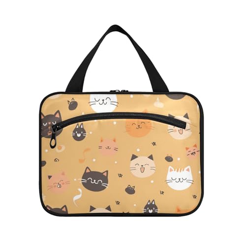 Niedliche Cartoon-Katzen-Reisetasche für Männer mit Haken, Designer-Schicke Snack-Tasche für Frauen, Must-Have Camping, Bolsas para maquillaje de Mujer L Niedliche Cartoon-Katzen-Reisetasche für Männer mit Haken, Designer-Schicke Snack-Tasche für Frauen, Must-Have Camping, Bolsas para maquillaje de Mujer L von Amooorous
