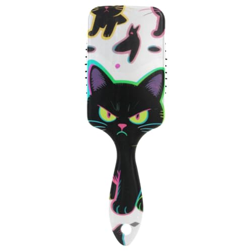 Niedliche Cartoon-Katzenbürste für Männer, Kopfmassagegerät für langes Haar, mit ergonomischem Griff, Cepillo para cabello de mujer von Amooorous
