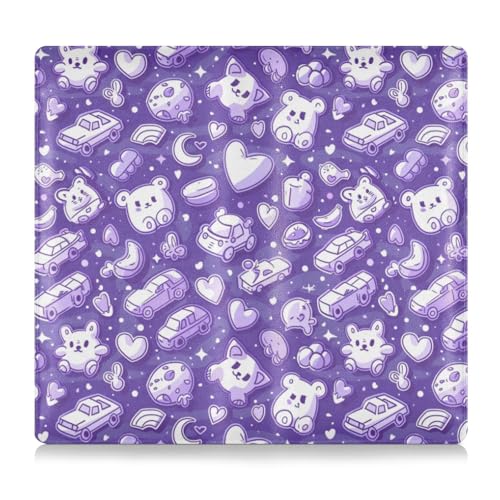 Niedliche Cartoon-Tiere, Leder, Auto-Registrierungs- und Versicherungskartenhalter, Fahrzeug-Handschuhfach-Organizer für Fahrer, Autobesitzer, Anhänger, Motorrad, Boot von Amooorous