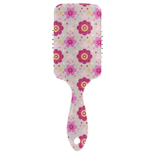 Niedliche Haarbürsten mit roten Blumen für schwarze Frauen, Kopfhautmassage für nasses Haar mit ergonomischem Griff, Cepillo para pelo rizado Niedliche Haarbürsten mit roten Blumen für schwarze Frauen, Kopfhautmassage für nasses Haar mit ergonomischem Griff, Cepillo para pelo rizado von Amooorous