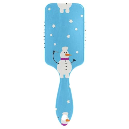 Niedlicher weißer Schneemann mit Cartoon-Motiv, niedliche Haarbürste für schwarze Frauen, Kopfhautmassage für dünner werdendes Haar, mit ergonomischem Griff, Cepillo para definir rizos Niedlicher weißer Schneemann mit Cartoon-Motiv, niedliche Haarbürste für schwarze Frauen, Kopfhautmassage für dünner werdendes Haar, mit ergonomischem Griff, Cepillo para definir rizos von Amooorous