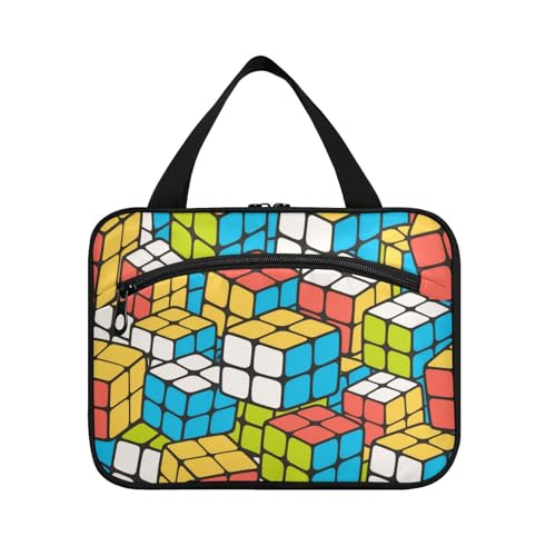 Niedliches Cartoon-Reiseetui zum Aufhängen, mit Haken, Designer-Make-up-Tasche für Reisen, Zubehör für Frauen, Toilette, Porta, Kosmetik, Mujer para cartera L von Amooorous