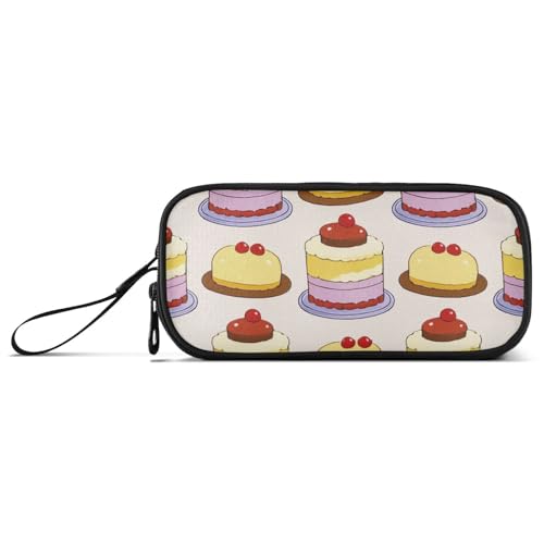 Niedliches Federmäppchen aus Nylon mit Reißverschluss, großes Fassungsvermögen, Federmäppchen für Mädchen, Schreibwaren-Tasche für Erwachsene von Amooorous