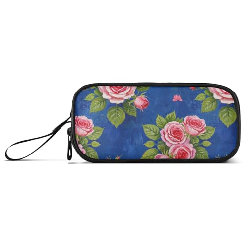 Ölgemälde mit Pfirsichrosen, Nylon-Federmäppchen, große Kapazität, Federmäppchen für High School, Schreibwaren für Büro, Kinder Ölgemälde mit Pfirsichrosen, Nylon-Federmäppchen, große Kapazität, Federmäppchen für High School, Schreibwaren für Büro, Kinder von Amooorous