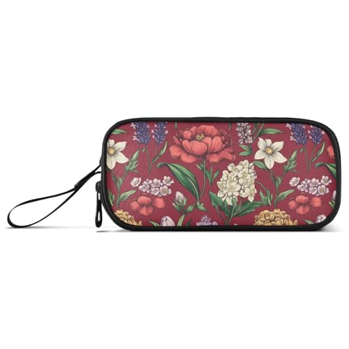 Ölgemälde mit Retro-Blumen, Nylon-Federmäppchen, großes Fassungsvermögen, Reißverschluss, Federmäppchen, Schule, Schreibwaren für High School Krankenschwester Ölgemälde mit Retro-Blumen, Nylon-Federmäppchen, großes Fassungsvermögen, Reißverschluss, Federmäppchen, Schule, Schreibwaren für High School Krankenschwester von Amooorous