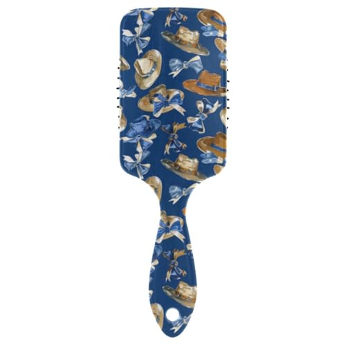 Ölgemälde mit eleganter blauer Schleife, antistatische Haarbürsten für schwarze Frauen, Kopfhautmassagegerät für langes Haar, mit ergonomischem Griff, Cepillo para peinar Ölgemälde mit eleganter blauer Schleife, antistatische Haarbürsten für schwarze Frauen, Kopfhautmassagegerät für langes Haar, mit ergonomischem Griff, Cepillo para peinar von Amooorous