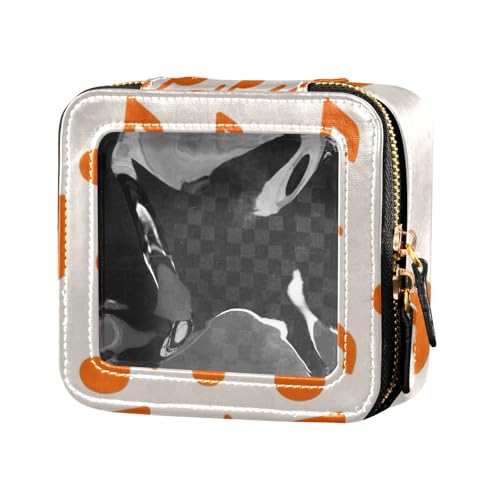 Orange Note transparente Make-up-Tasche, Nagellack-Organizer, Kosmetik-Organizer für Reisen von Amooorous