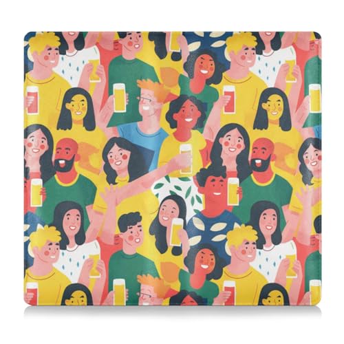 Party Premium Leder Auto Registrierung Versicherung & Ausweishalter Auto Handschuhfach Organizer für Karten, wichtige Dokumente, Führerschein Fahrzeugpapiere von Amooorous