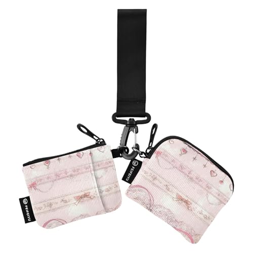 Peach Bow Lace Lace Damen Münzgeldbörsen Kartenetuis Niedlich Mode Münzbörse Geldbörse Tasche mit Reißverschluss Münzfach für den täglichen Gebrauch 2 Stück, Pfirsichfarbene Spitze, 1 size, Casual Peach Bow Lace Lace Damen Münzgeldbörsen Kartenetuis Niedlich Mode Münzbörse Geldbörse Tasche mit Reißverschluss Münzfach für den täglichen Gebrauch 2 Stück, Pfirsichfarbene Spitze, 1 size, Casual von Amooorous