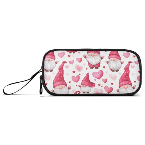 Pfirsich-Herzform und Zwerge, Nylon, große Kapazität, großes Federmäppchen, Schreibwaren für High School Man von Amooorous
