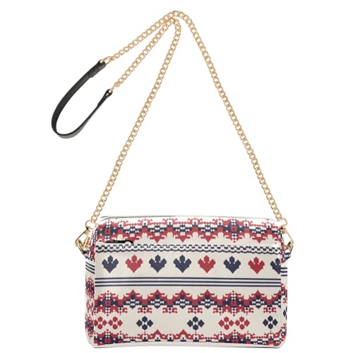 Pullover-Strickmuster, Weihnachtsstil, modische Umhängetaschen für Damen, veganes Leder, Damen-Geldbörsen, wasserdicht, Schultertasche, Crossover-Tasche von Amooorous