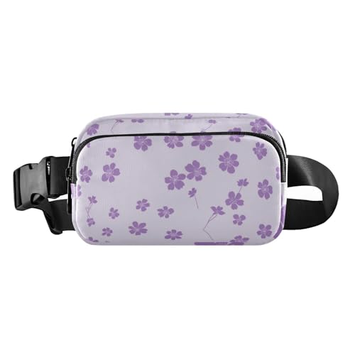 Purple Crush trendige Crossbody-Tasche für Herren und Damen, Mini-Brustgürtel, Bauchtasche mit verstellbarem Gurt, für Radfahren, Wandern, Fitnessstudio, Purple Crush, 1 size von Amooorous