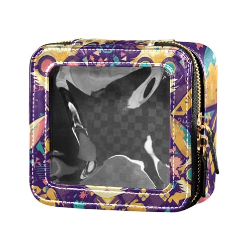 Rabbits Doctor Make-up-Tasche, Leder, Kulturbeutel, Nagellack, Organizer für Damen, transparent von Amooorous