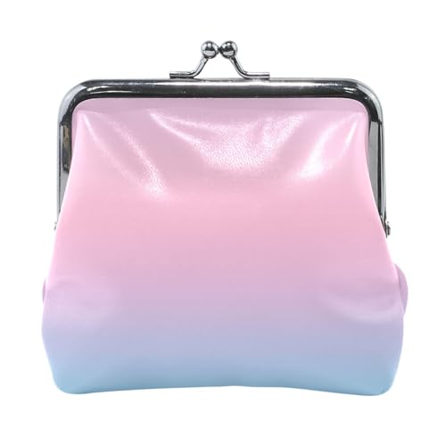 Rainbow Gradient Damen Leder Münzgeldbörse Geldbörse Tragbare Kosmetiktaschen für Frauen von Amooorous