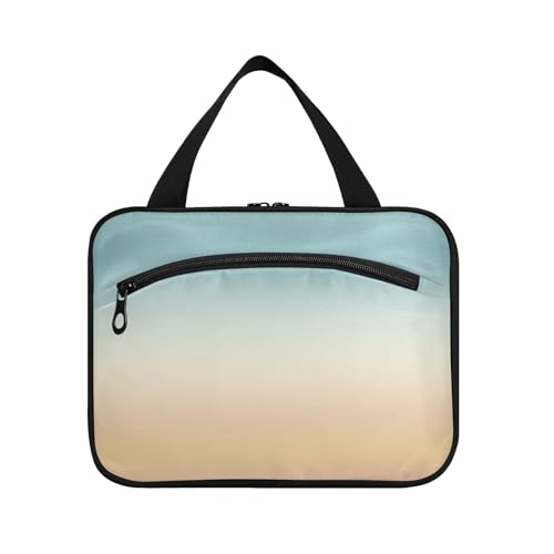 Reise-Kosmetiktasche zum Aufhängen, Regenbogen-Farbverlauf, tragbar, Designer-Make-up-Tasche für Damen, Muss für Rucksackreisen, Bolso de Mano para Hombre L von Amooorous