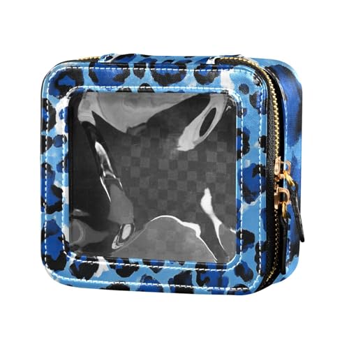 Reise-Make-up-Tasche mit Leopardenmuster, transparent, für Toilettenartikel, Reise-Kosmetiktasche für Damen von Amooorous