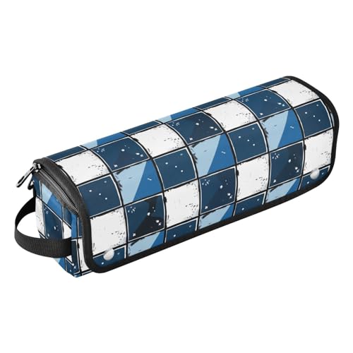 Reise-Werkzeugtasche und hitzebeständige Matte, Heizwerkzeuge, Reisetasche, Organizer für Glätteisen, Lockenstäbe, blau-weißes Karomuster, Haar-Accessoires-Organizer, Blau-weißes Karomuster, 1 Size Reise-Werkzeugtasche und hitzebeständige Matte, Heizwerkzeuge, Reisetasche, Organizer für Glätteisen, Lockenstäbe, blau-weißes Karomuster, Haar-Accessoires-Organizer, Blau-weißes Karomuster, 1 Size von Amooorous