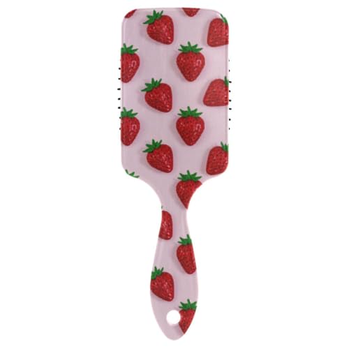 Rote Erdbeerfreundliche Bürste für Männer, Kopfmassagegerät für Haarausfall mit ergonomischem Griff, Cepillo para peinar Rote Erdbeerfreundliche Bürste für Männer, Kopfmassagegerät für Haarausfall mit ergonomischem Griff, Cepillo para peinar von Amooorous