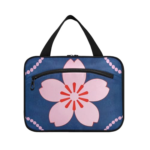 Schöne Pfirsichblaue Hängetasche, Reise-Kosmetiktasche mit Haken, Designer-Chic-Make-up-Tasche für Damen, Reisen, Arbeit, Brochas, Maquillaje L von Amooorous