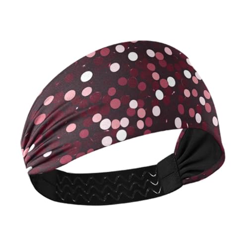 Schwarze und rote künstliche Pailletten, rutschfeste, dicke Stirnbänder für Damen, elastische Haarbänder zum Waschen des Gesichts, zum Waschen des Gesichts, Workouts von Amooorous