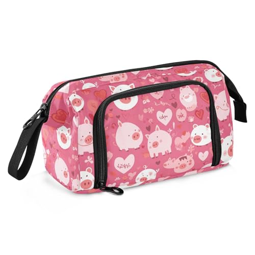 Schwein Country Style Valentinstag Pfirsich Federmäppchen Große Kapazität Stifteetui mit Griff Federmäppchen mit Reißverschluss für Herren High School Supplies Schwein Country Style Valentinstag Pfirsich Federmäppchen Große Kapazität Stifteetui mit Griff Federmäppchen mit Reißverschluss für Herren High School Supplies von Amooorous