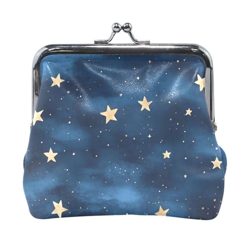 Sky and Stars Moderne Geldbörse aus PU-Leder, wasserdicht, Schmuck-Organizer für Damen von Amooorous