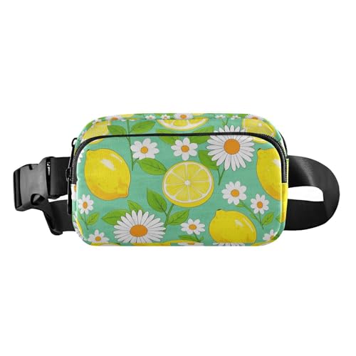Sommer-Gürteltasche mit Gänseblümchen-Motiv, stilvolle Gürteltasche für Damen und Herren, Mehrzweck-Gürteltasche, Reisebrieftasche mit verstellbarem Riemen für Workout, Laufen, Wandern von Amooorous