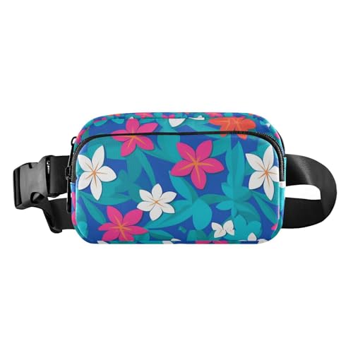 Sommerfrische lebendige Blumen, trendige Gürteltasche für Männer und Frauen, kleine Schlinge, Brusttasche mit verstellbarem Gurt für Reisen, Laufen, Wandern von Amooorous