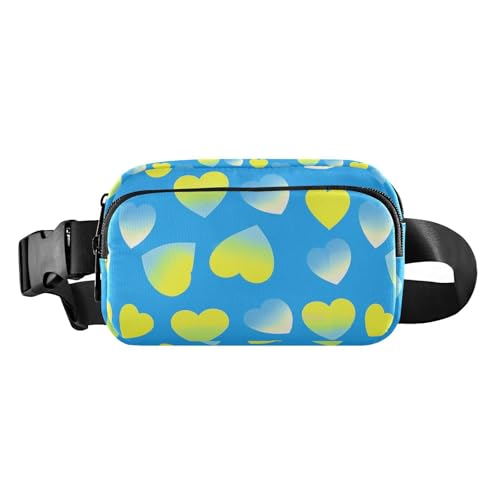 Stilvolle Gürteltasche für Damen und Herren, wasserabweisend, mit verstellbarem Gurt, für Shopping, Sport, Arbeit, Blaugrün von Amooorous