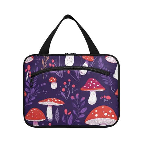 Termitomyces Albuminosus Kulturbeutel zum Aufhängen, Reise-Kulturbeutel für Damen, mit Haken, faltbar, wasserdicht, Kosmetiktasche für Reisen, Reisen, Bolsas para maquillaje de Mujer von Amooorous