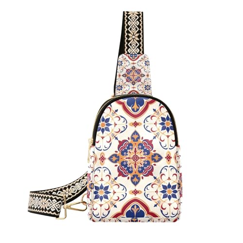 Trendige Tasche im Bohemian-Stil für Herren, Leder, Crossover-Taschen für Damen zum Wandern, Bohemian-Stil, 1 size Trendige Tasche im Bohemian-Stil für Herren, Leder, Crossover-Taschen für Damen zum Wandern, Bohemian-Stil, 1 size von Amooorous