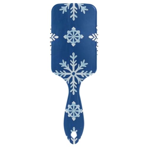 Trendige antistatische Bürste für lockiges Haar, mit Schneeflocken-Motiv, Blau, für Herren, Kopfmassagegerät für lockiges Haar mit ergonomischem Griff, Cepillos para cabello Trendige antistatische Bürste für lockiges Haar, mit Schneeflocken-Motiv, Blau, für Herren, Kopfmassagegerät für lockiges Haar mit ergonomischem Griff, Cepillos para cabello von Amooorous