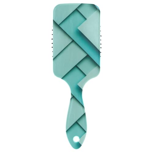 Türkisfarbener Hintergrund, einfache antistatische Bürste für lockiges Haar, für Herren, Kopfhautmassagegerät zum Föhnen mit ergonomischem Griff, cepillo para cabello Türkisfarbener Hintergrund, einfache antistatische Bürste für lockiges Haar, für Herren, Kopfhautmassagegerät zum Föhnen mit ergonomischem Griff, cepillo para cabello von Amooorous