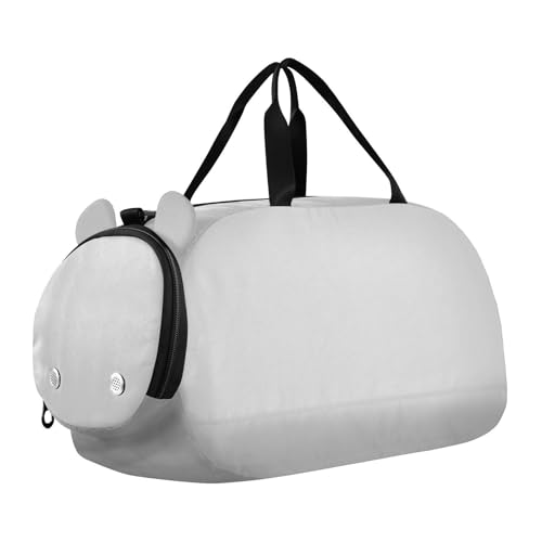 Turnbeutel mit Schuhfach, einfarbig, einfarbig, multifunktional, für Reisen, Sport, Reisetasche, Wochenendtasche, Grau Turnbeutel mit Schuhfach, einfarbig, einfarbig, multifunktional, für Reisen, Sport, Reisetasche, Wochenendtasche, Grau von Amooorous