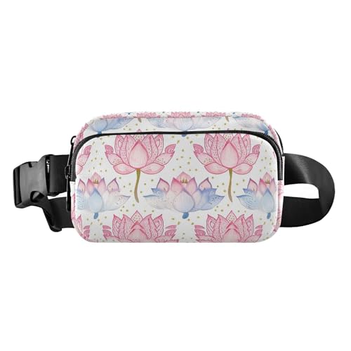 Umhängetasche für Damen und Herren, große Kapazität, mit verstellbarem Gurt, für Reisen, Fitnessstudio, Arbeit, Sommer, Boho-Stil, Blumenmuster, Pfirsichfarben von Amooorous