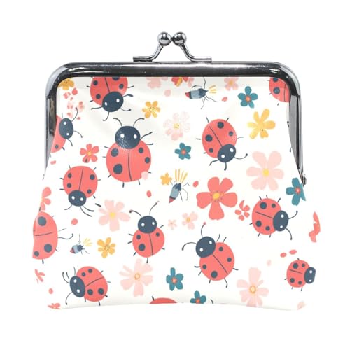 Unverwechselbare Safari-Geldbörse aus Leder, minimalistisch, Blumen, praktischer Schmuck-Organizer für Männer, Frauen, Reisen von Amooorous