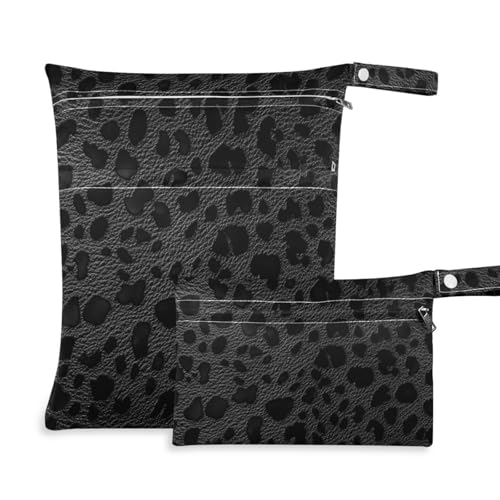 Wasserdichte Wickeltasche mit Leopardenmuster, 2 Stück, Reiseutensilien für Babys, mit Griffen für Pool, Pool Wasserdichte Wickeltasche mit Leopardenmuster, 2 Stück, Reiseutensilien für Babys, mit Griffen für Pool, Pool von Amooorous